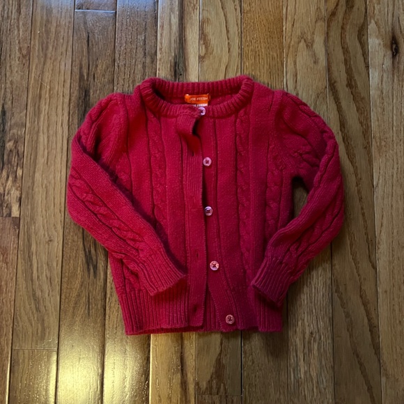 Joe Fresh Other - Joe Fresh Cherry Colored Cable Knit Cardigan Sweater